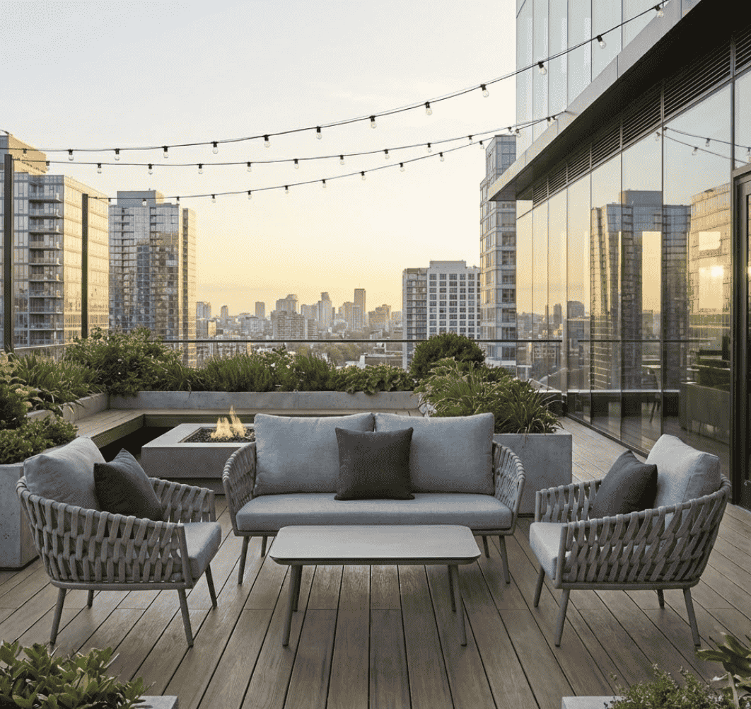 4-Piece Garden Furniture Set - Modern and Elegant Style