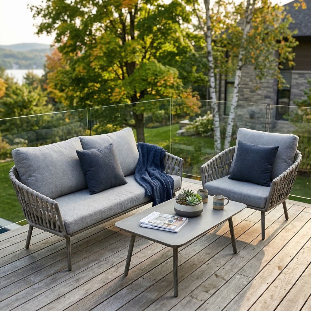 4-Piece Garden Furniture Set - Modern and Elegant Style
