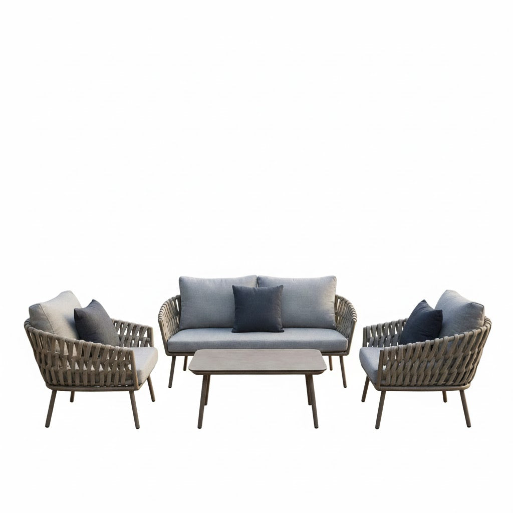 4-Piece Garden Furniture Set - Modern and Elegant Style